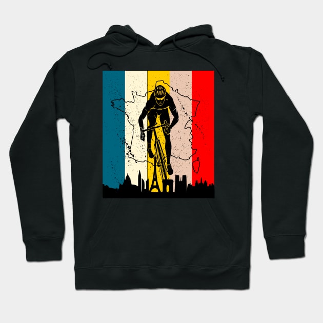 Ciclismo Tours France   Vintage Hoodie by vintagejoa